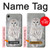 S1566 Milou Blanc Chouette Chouette Etui Coque Housse pour iPhone XR