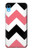 S1849 Pink Black Chevron Zigzag Etui Coque Housse pour iPhone XR