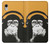 S2324 Funny Monkey with Headphone Pop Music Etui Coque Housse pour iPhone XR