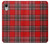 S2374 Tartan Red Pattern Etui Coque Housse pour iPhone XR