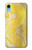 S2713 Yellow Snake Skin Graphic Printed Etui Coque Housse pour iPhone XR