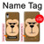 S2721 Mignon grincheux Singe Dessin animé Etui Coque Housse pour iPhone XR