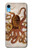 S2801 Vintage Octopus Etui Coque Housse pour iPhone XR