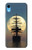 S2897 Pirate Ship Moon Night Etui Coque Housse pour iPhone XR