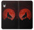 S2955 Wolf Howling Red Moon Etui Coque Housse pour iPhone XR