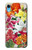 S3205 Retro Art Flowers Etui Coque Housse pour iPhone XR