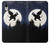 S3323 Flying Elephant Full Moon Night Etui Coque Housse pour iPhone XR