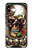 S0753 Skull Wing Rose Punk Etui Coque Housse pour iPhone X, iPhone XS