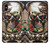 S0753 Skull Wing Rose Punk Etui Coque Housse pour iPhone X, iPhone XS