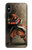 S0796 Japan Red Samurai Etui Coque Housse pour iPhone X, iPhone XS