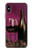 S0910 Red Wine Etui Coque Housse pour iPhone X, iPhone XS