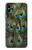 S1965 Peacock Feather Etui Coque Housse pour iPhone X, iPhone XS