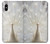 S1980 White Peacock Etui Coque Housse pour iPhone X, iPhone XS