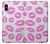 S2214 Pink Lips Kisses Etui Coque Housse pour iPhone X, iPhone XS