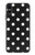 S2299 Black Polka Dots Etui Coque Housse pour iPhone X, iPhone XS
