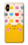 S2442 Cute Cat Cartoon Funny Etui Coque Housse pour iPhone X, iPhone XS