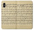 S2504 Vintage Music Sheet Etui Coque Housse pour iPhone X, iPhone XS