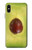 S2552 Avocado Fruit Etui Coque Housse pour iPhone X, iPhone XS