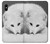 S2569 White Arctic Fox Etui Coque Housse pour iPhone X, iPhone XS