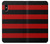 S2638 Black and Red Striped Etui Coque Housse pour iPhone X, iPhone XS