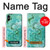 S2653 Dragon Vert Turquoise Pierre Graphique Etui Coque Housse pour iPhone X, iPhone XS