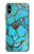 S2685 Aqua Turquoise Gemstone Graphic Printed Etui Coque Housse pour iPhone X, iPhone XS