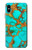 S2688 Aqua Copper Turquoise Gemstone Graphic Etui Coque Housse pour iPhone X, iPhone XS