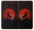 S2955 Wolf Howling Red Moon Etui Coque Housse pour iPhone X, iPhone XS