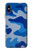 S2958 Army Blue Camo Camouflage Etui Coque Housse pour iPhone X, iPhone XS
