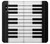 S3078 Black and White Piano Keyboard Etui Coque Housse pour iPhone X, iPhone XS