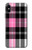 S3091 Pink Plaid Pattern Etui Coque Housse pour iPhone X, iPhone XS