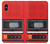 S3204 Red Cassette Recorder Graphic Etui Coque Housse pour iPhone X, iPhone XS