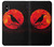 S3328 Crow Red Moon Etui Coque Housse pour iPhone X, iPhone XS