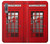 S0058 British Red Telephone Box Etui Coque Housse pour Samsung Galaxy A7 (2018)