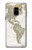 S0604 World Map Etui Coque Housse pour Samsung Galaxy A8 (2018)