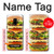 S0790 Hamburger Etui Coque Housse pour Samsung Galaxy A8 (2018)