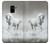 S0932 White Horse Etui Coque Housse pour Samsung Galaxy A8 (2018)