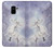 S1134 White Horse Unicorn Etui Coque Housse pour Samsung Galaxy A8 (2018)
