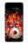 S1431 Skull Drum Fire Rock Etui Coque Housse pour Samsung Galaxy A8 (2018)