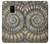 S1788 Ammonite Fossil Etui Coque Housse pour Samsung Galaxy A8 (2018)