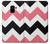 S1849 Pink Black Chevron Zigzag Etui Coque Housse pour Samsung Galaxy A8 (2018)