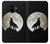 S1981 Wolf Howling at The Moon Etui Coque Housse pour Samsung Galaxy A8 (2018)