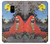S2234 Zen Master Bodhidharma Yoshitoshi Etui Coque Housse pour Samsung Galaxy A8 (2018)