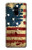S2349 Old American Flag Etui Coque Housse pour Samsung Galaxy A8 (2018)