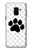 S2355 Paw Foot Print Etui Coque Housse pour Samsung Galaxy A8 (2018)