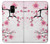 S2359 Plum Blossom Etui Coque Housse pour Samsung Galaxy A8 (2018)