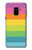 S2363 Rainbow Pattern Etui Coque Housse pour Samsung Galaxy A8 (2018)