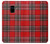 S2374 Tartan Red Pattern Etui Coque Housse pour Samsung Galaxy A8 (2018)