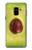 S2552 Avocado Fruit Etui Coque Housse pour Samsung Galaxy A8 (2018)