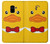 S2760 Yellow Duck Tuxedo Cartoon Etui Coque Housse pour Samsung Galaxy A8 (2018)